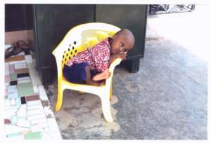 One of the first children to enter the home