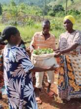 Kihamira Group receiving seedlings