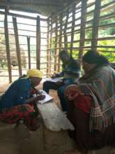 A HeroTREE Farmer signs receipt of payment