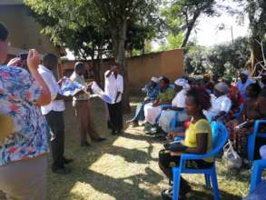 Women group meeting with CEO