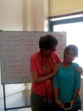 Dr. Martha Tanicala and student