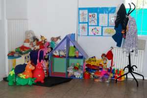 Toys in group provided for the children