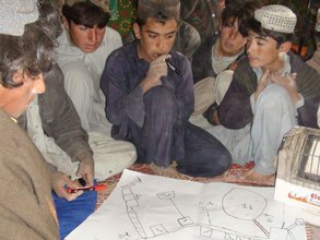Children involved in relief activities