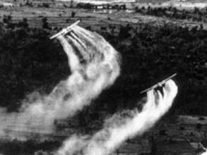 Agent Orange being sprayed over South Vietnam