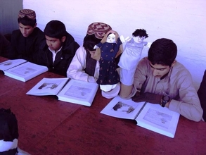 Afghan boys learn about peace