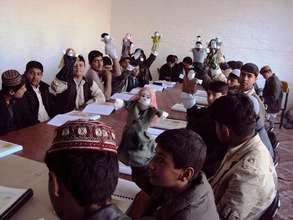 peace education class, Kandahar
