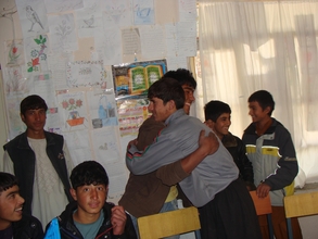 Afghan youth embracing peace