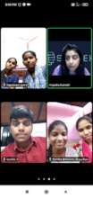Children attending online classes