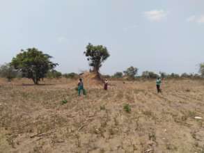 Arid farmland in the Luanshya district