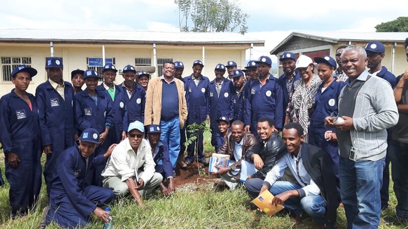 Staff in the community-led training center