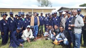 Staff in the community-led training center