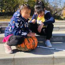 Fall fun with Cici and Bei Bei