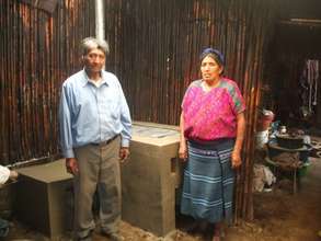 Proud recipients of an energy efficient stove