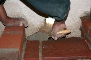 Hole for metal pipe to funnel smoke outside
