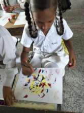 Texture Design workshop at the primary school