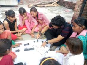 Calligraphy workshop at the community