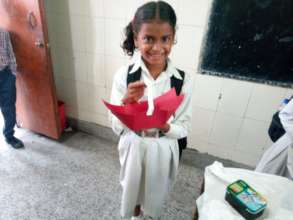 Craft workshop (paper basket and rose)