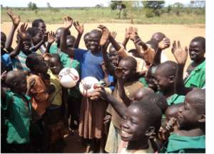 Children Playing football