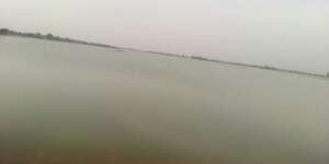 Flood water standing