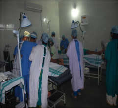 Present new Fully equpped Operation Theater