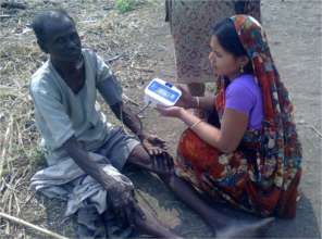 VHW examining adult patient
