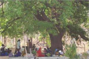 Waiting area of patients relatives