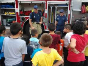 Firemen on campus