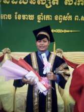 Veasna- the proud graduate!