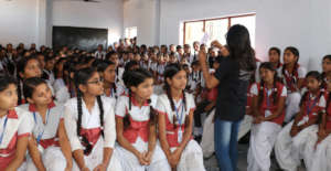 Addressing school girls