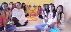 Deepawali celebration with girls