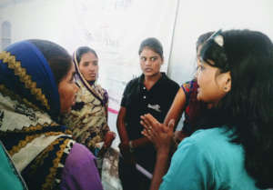 Discussion with slums' women & girls