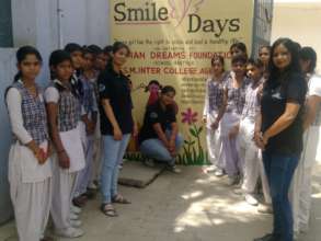 Smiley Girls with their mentors