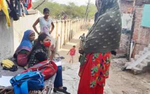 Interaction with slum women