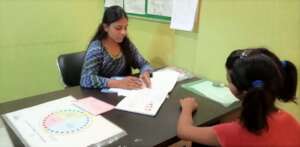 Meenu during counselling