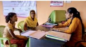 Meenu during counselling session