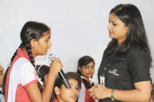 Vaishali during interaction with mentor