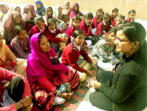 Neha during Smiley Days workshop