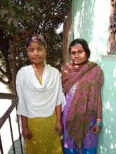 Sangeeta with her mother