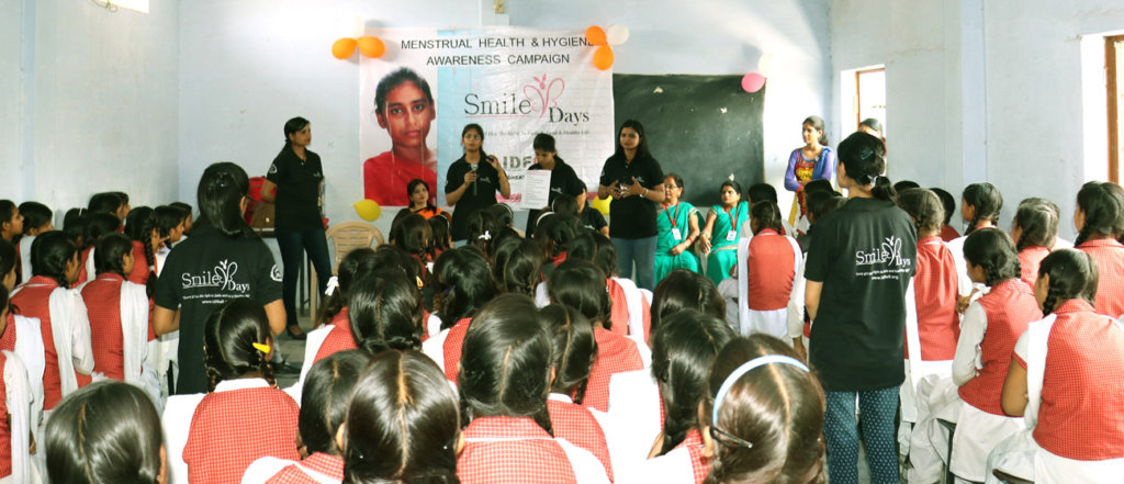 Support for menstrual health for girls in India
