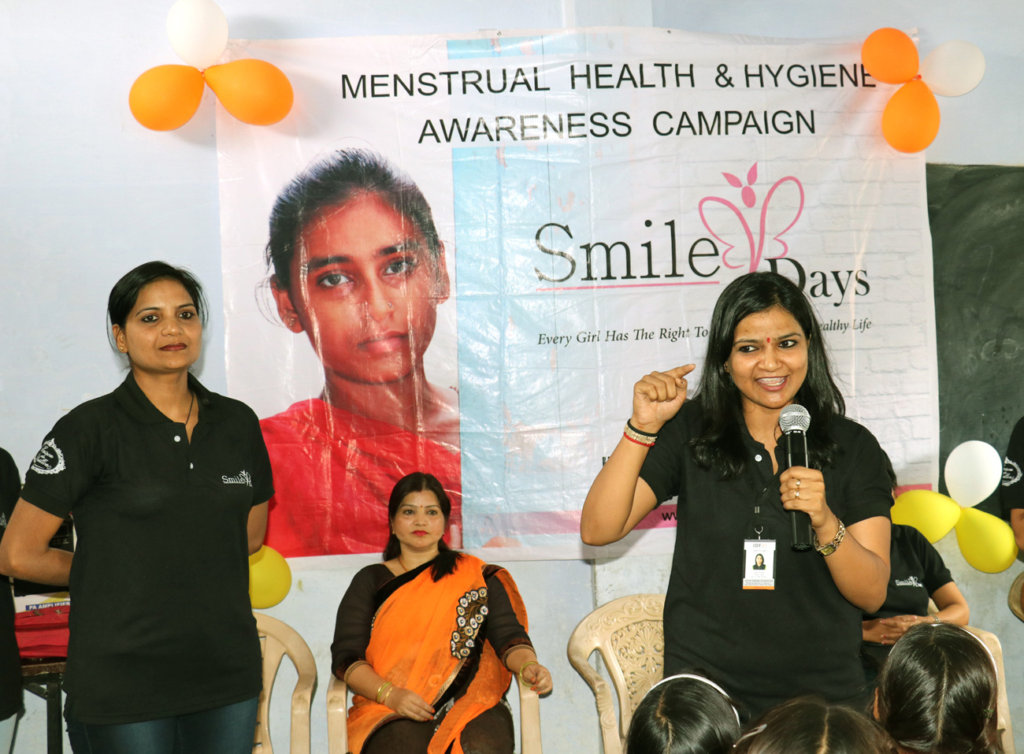 Support for menstrual health for girls in India