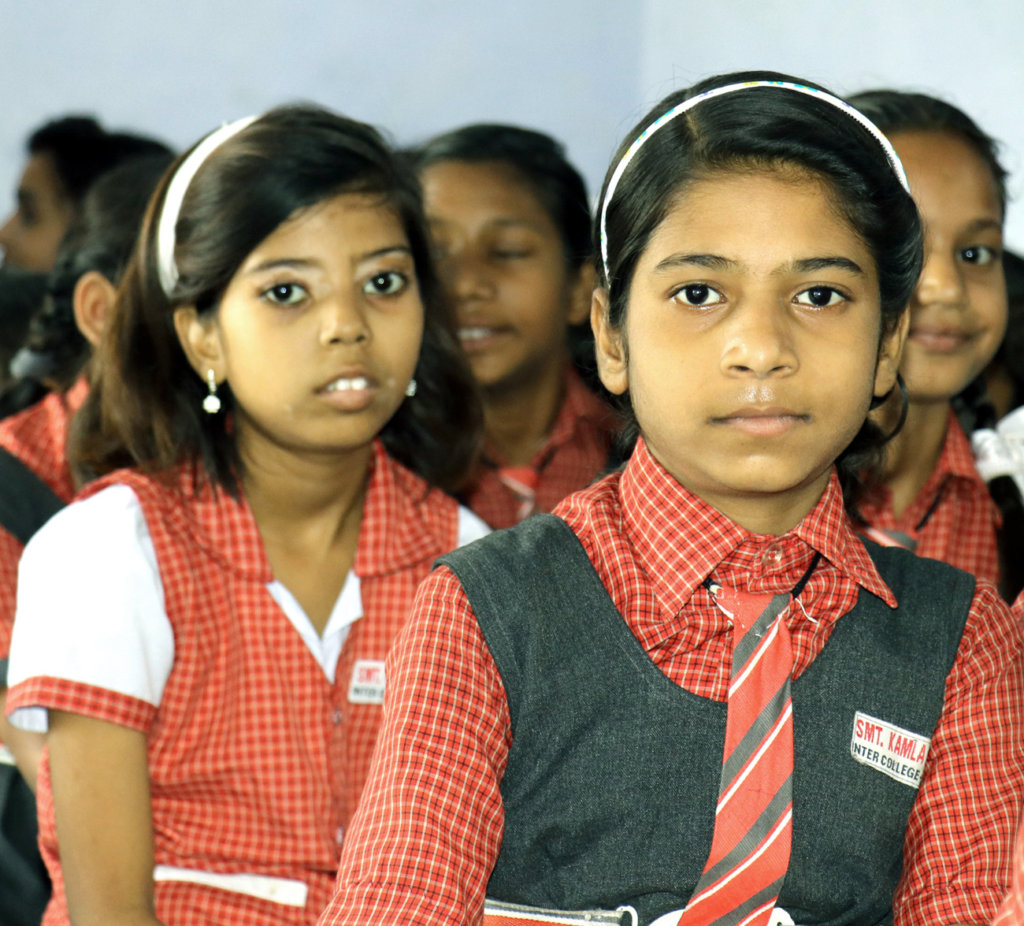 Support for menstrual health for girls in India