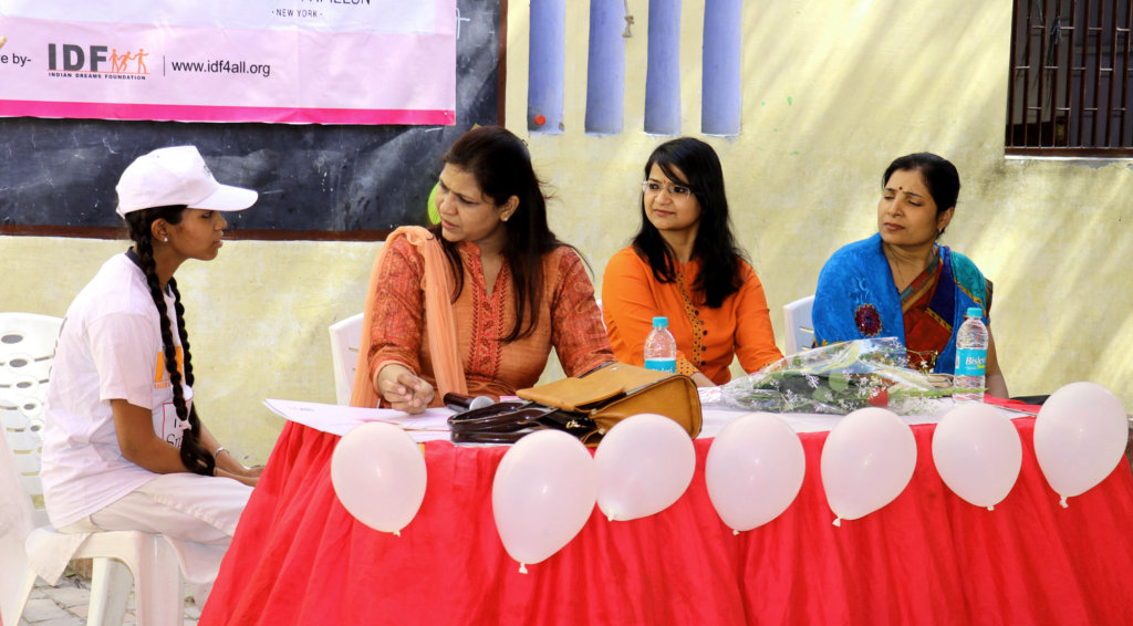 Support for menstrual health for girls in India