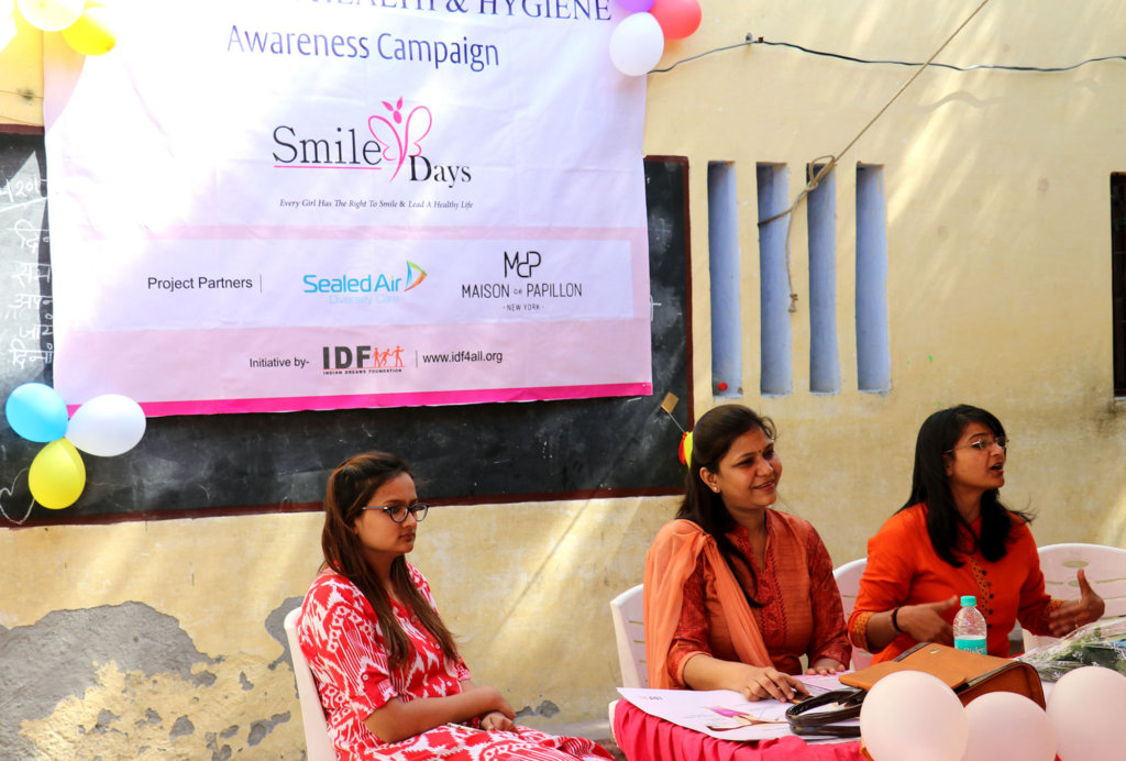 Support for menstrual health for girls in India