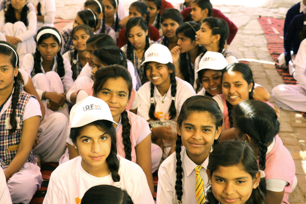 Support for menstrual health for girls in India