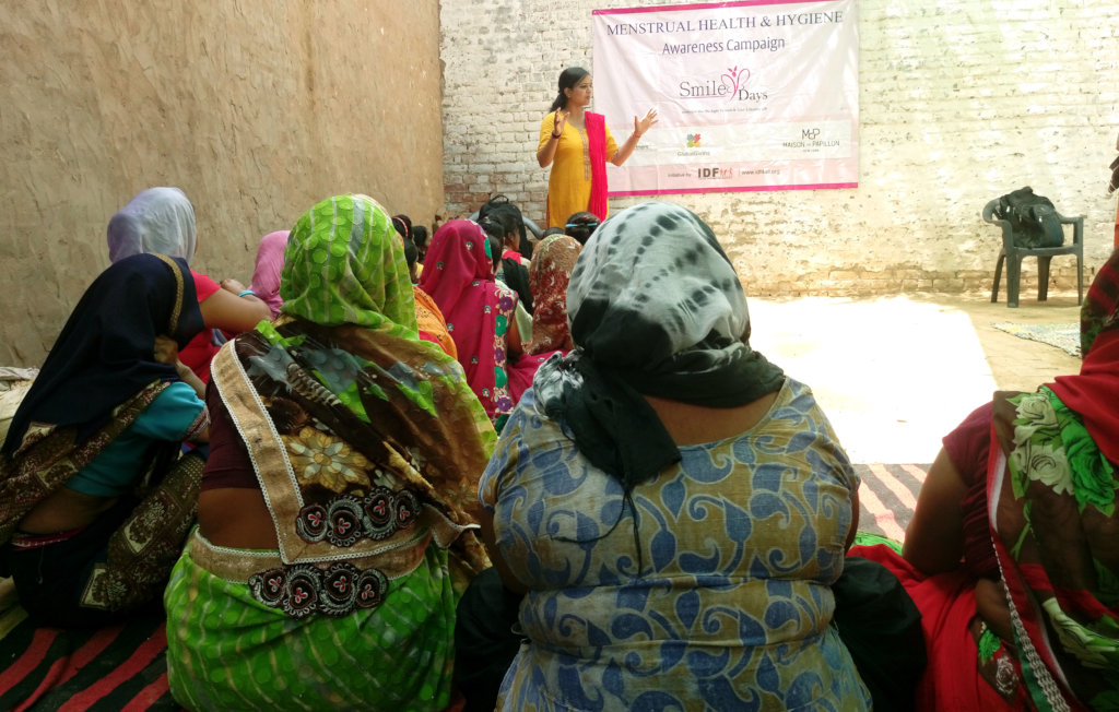 Support for menstrual health for girls in India