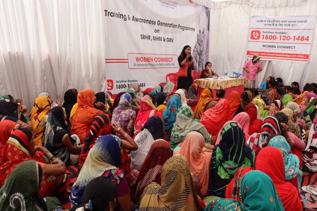 Support for menstrual health for girls in India