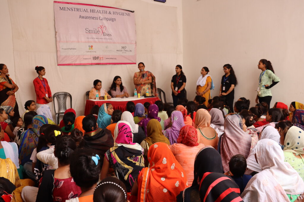 Support for menstrual health for girls in India