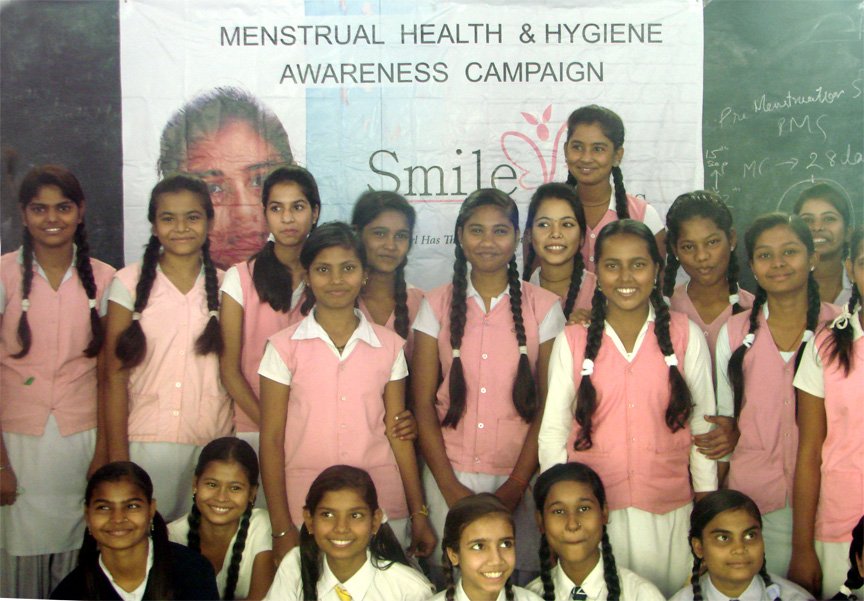Support for menstrual health for girls in India