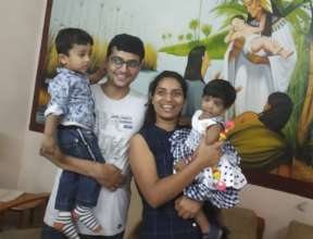 Kushbu with her beautiful adoptive family