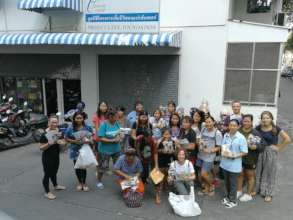 Delivering Christmas Gifts and Cookies to the Bars